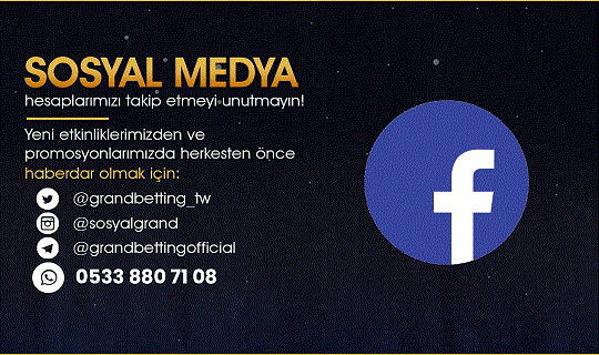 Grandbetting giriş sırasında, görselde belirtilen iletişim kanallarından birebir iletişime geçerek adresi öğrenebilirsiniz.
